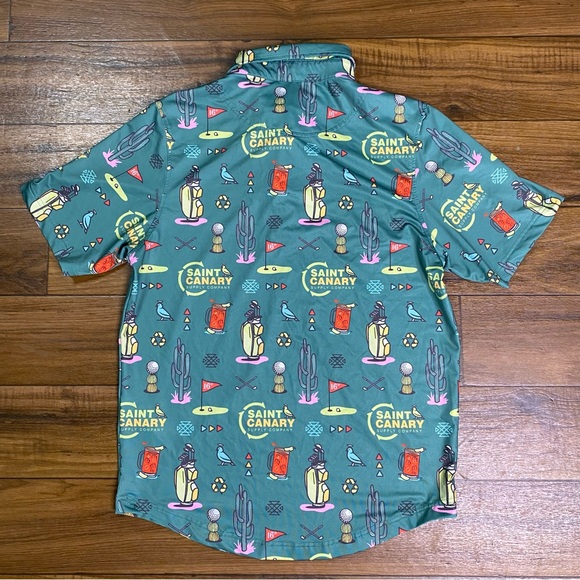 Saint Canary The 16th Hole Polo Golf Sz S Men’s - Picture 6 of 7
